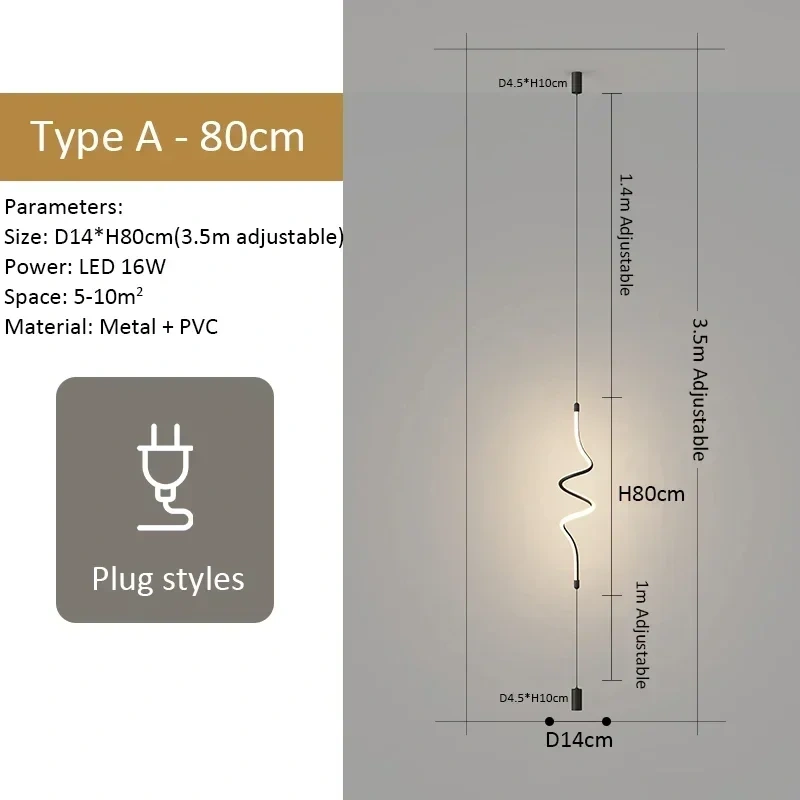 2025 Modern Minimalist Black LED Floor Lamp Decoration Home Lighting Living Room Bedroom Bedside Chandelier Indoor Lighting Fixt