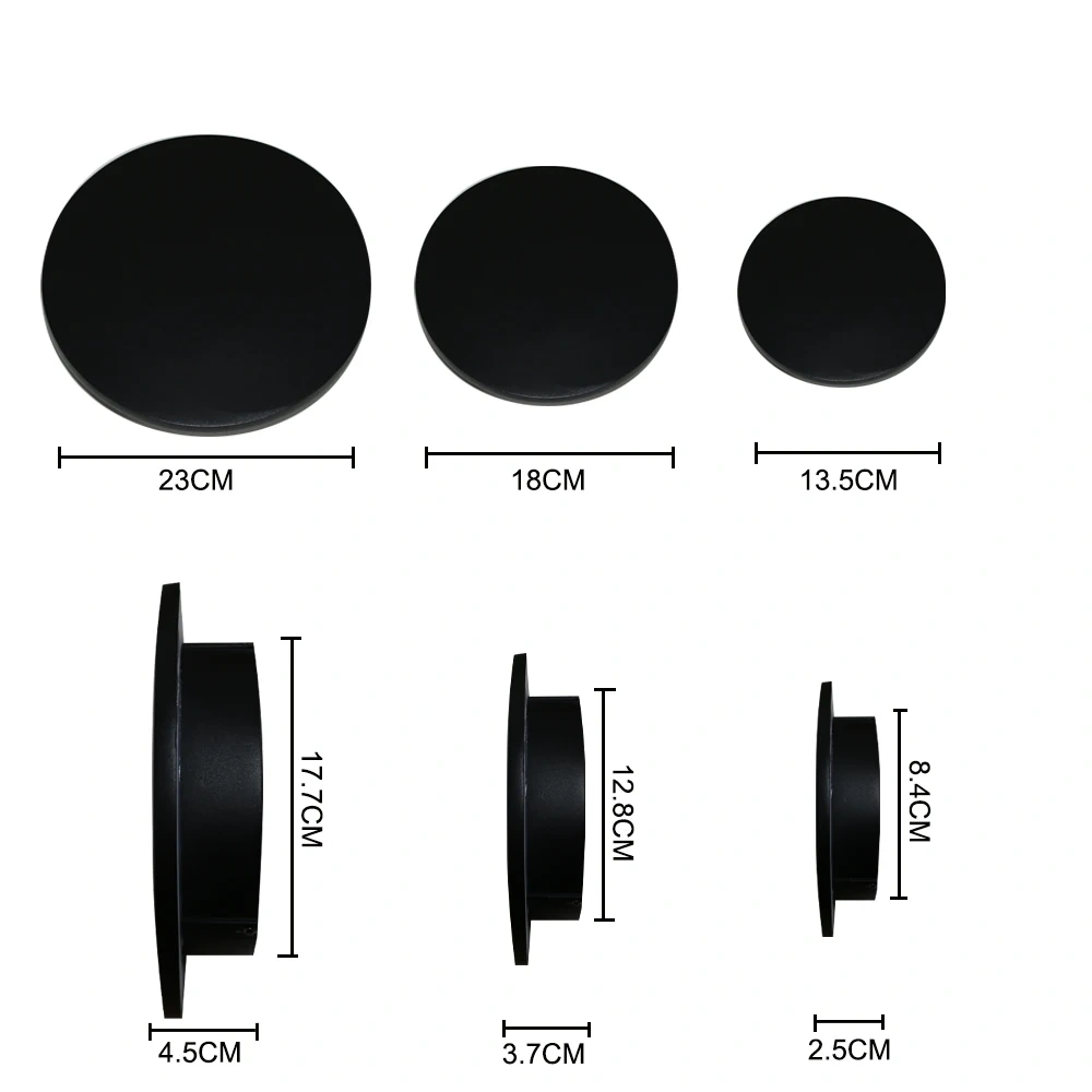 Outdoor Waterproof Wall Lamps Round Aluminum Wall Light Porch Courtyard Lamp Exterior Wall Sconce Waterproof Lighting