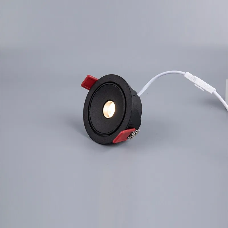 Dimmable Recessed LED COB Embedded 7W Ceiling Lamp Fixture Downlight Focus Mini Spotlight Narrow Beam Angle 3°8°15° Wine Cabinet