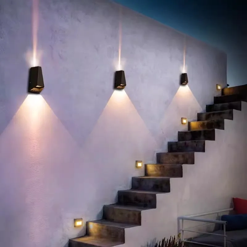 Waterproof Outdoor Wall Lamps Modern Porch Courtyard Light External Wall Lamp Aluminum Up and Down Lighting Decorative Fixture