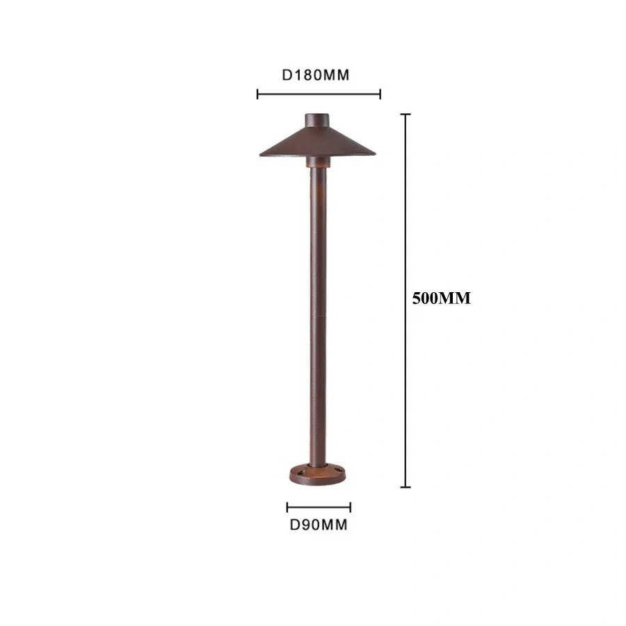 5W Aluminum Pathway Lights LED Landscape Path Light Outdoor Garden Pillar Light With Ground Stake External Lawn Bollard Light