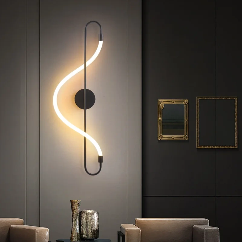 Nordic Modern Wall Lamp Bedroom Bedside Kitchen Dining Room Hallway Led Sconce Home Decor Light Decoration Lighting Living Room