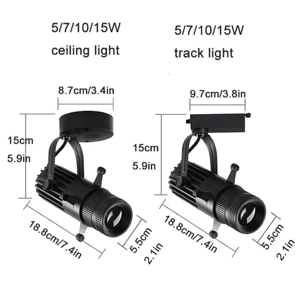 20W Graphics Cut Light  5W 10W 15W LED track Spotlights Adjustable Square Shape Painting Lamp for Museum Art Gallery Church