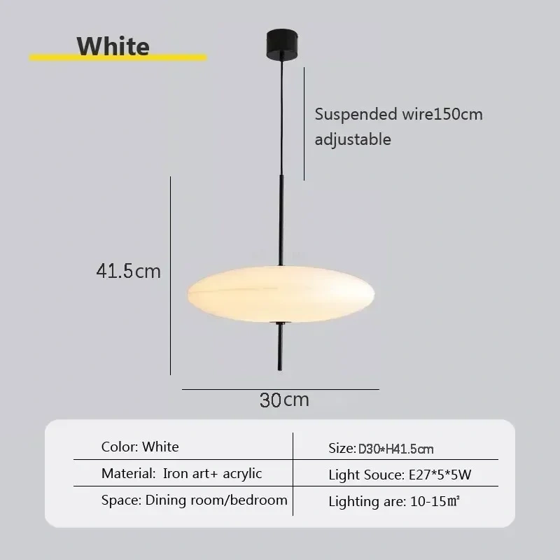 Nordic LED Pendant Light Flying Saucer Design Lamp For Bedroom Living Room Bar Cafe Office Restaurant Indoor Home Decor Lighting