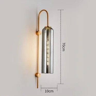 Glass Wall Lamp for Bedroom Bedside Living Room Hallway Restaurant Bar Sconce Light Fixture Bathroom Outdoor Indoor Lighting