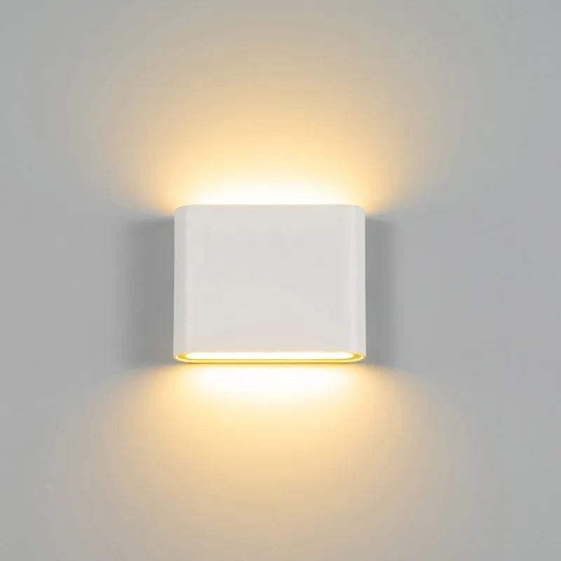 6W 12W LED Wall Lamp Outdoor Waterproof Garden Lighting Aluminum AC86-265V Indoor Bedroom Living Room Stairs Wall Light