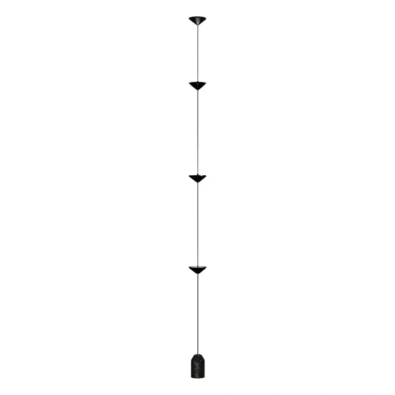 Modern Living Room Hallway Wall Floor Lamp Cone Desigh Art Decorative iron Hanging Cable Floor Lamp for Bedroom Indoor