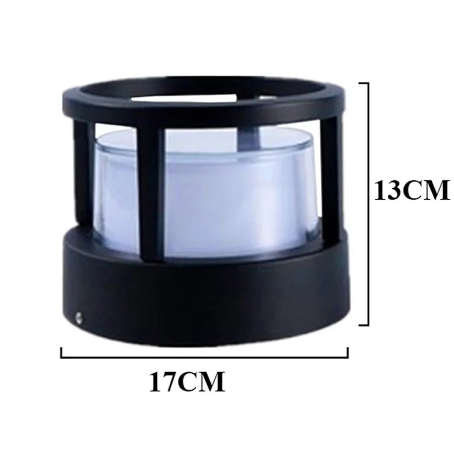 7W 15W Waterproof Aluminum Outdoor Pillar Light Fence Villa Parking Column Lamp Park Gate Community Garden Chapiter Lighting