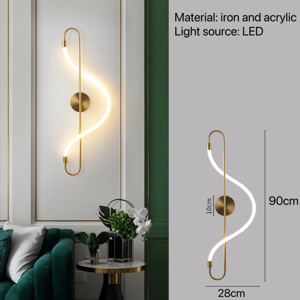 Nordic Modern Wall Lamp Bedroom Bedside Kitchen Dining Room Hallway Led Sconce Home Decor Light Decoration Lighting Living Room