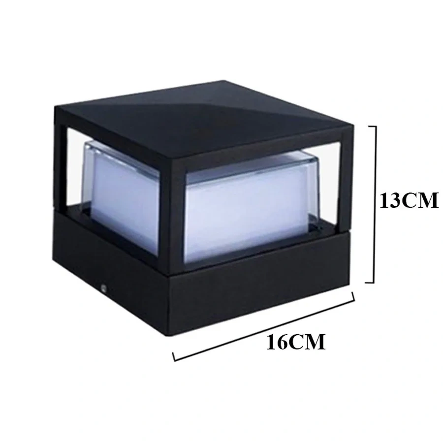 7W 15W Waterproof Aluminum Outdoor Pillar Light Fence Villa Parking Column Lamp Park Gate Community Garden Chapiter Lighting