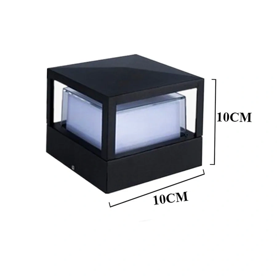 7W 15W Waterproof Aluminum Outdoor Pillar Light Fence Villa Parking Column Lamp Park Gate Community Garden Chapiter Lighting