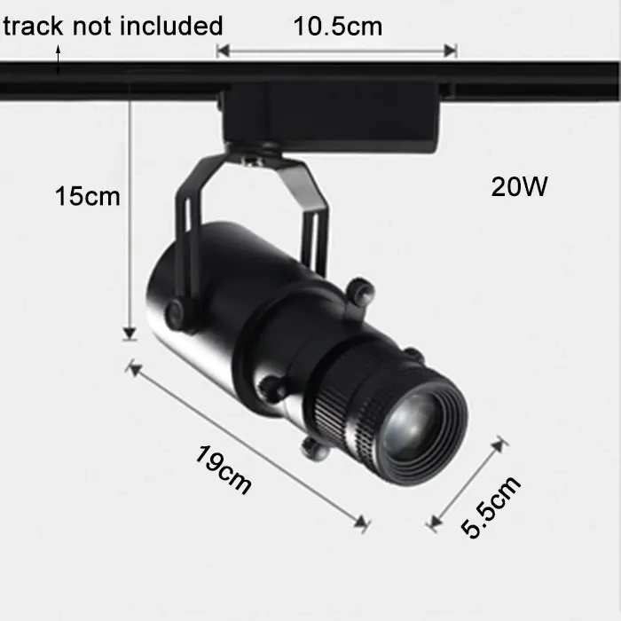 20W Graphics Cut Light  5W 10W 15W LED track Spotlights Adjustable Square Shape Painting Lamp for Museum Art Gallery Church