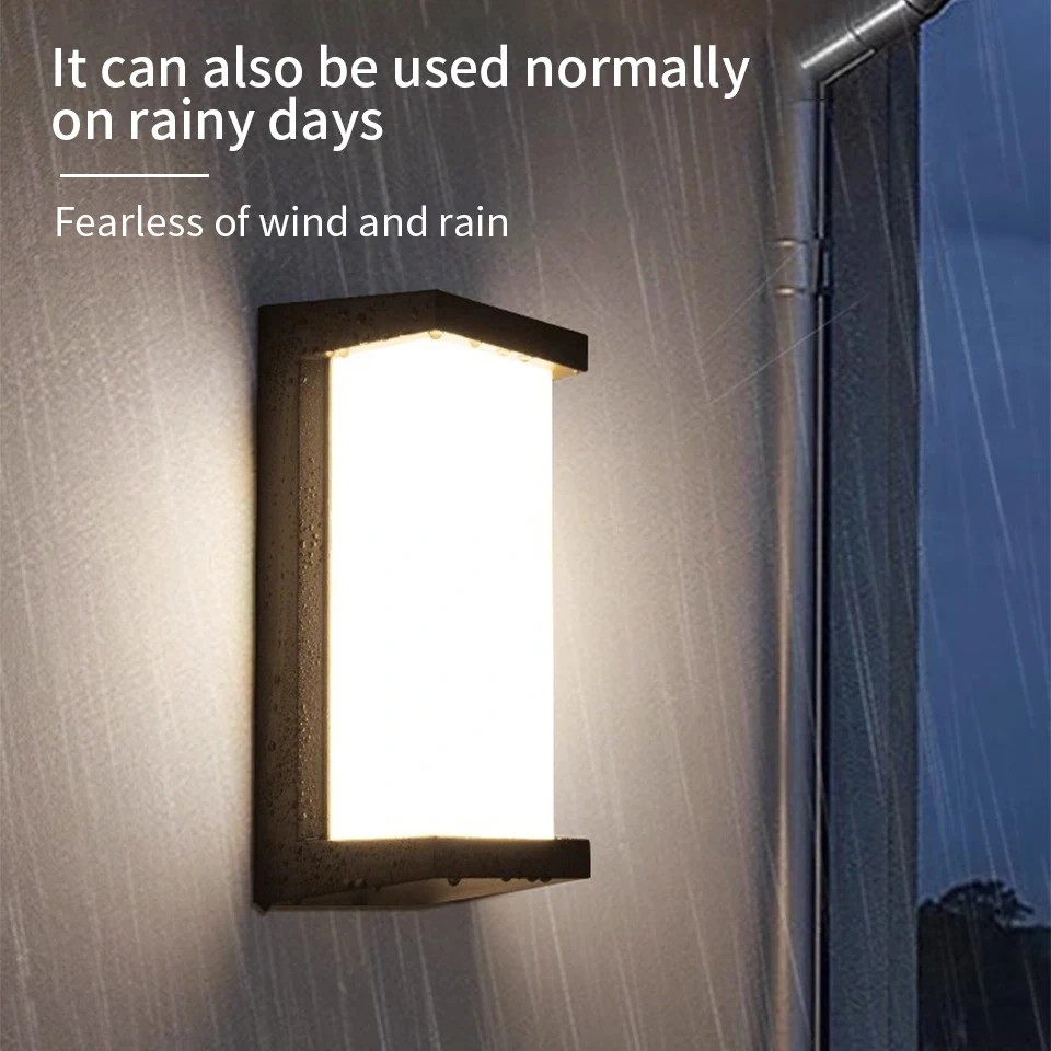 LED Outdoor Wall Light PIR Motion Sensor Wall lamp AC110V 220V Waterproof Modern Indoor Home Balcony Porch Garden Decoration