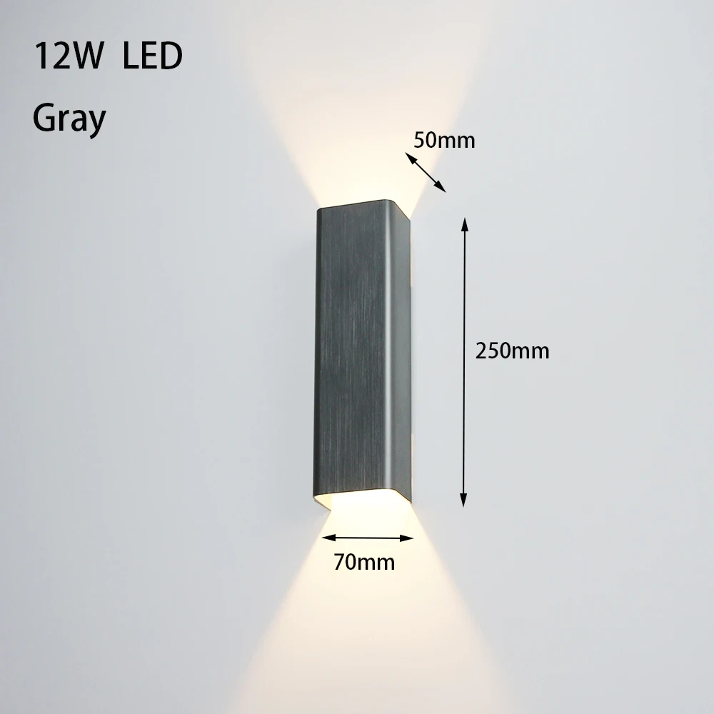 12W 18W LED Indoor Wall Lamp Modern Aluminum Home Lighting Sconces Bedroom Living Room Aisle Corridor Decoration LED Wall Light