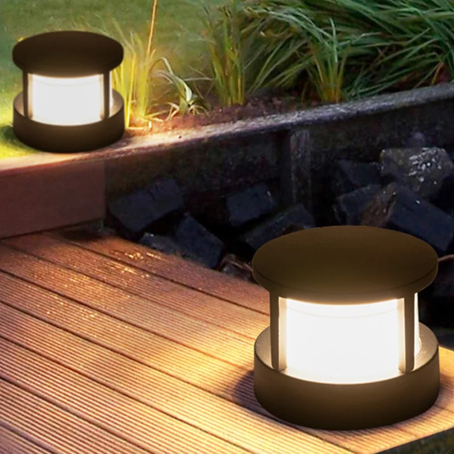 7W 15W Waterproof Aluminum Outdoor Pillar Light Fence Villa Parking Column Lamp Park Gate Community Garden Chapiter Lighting