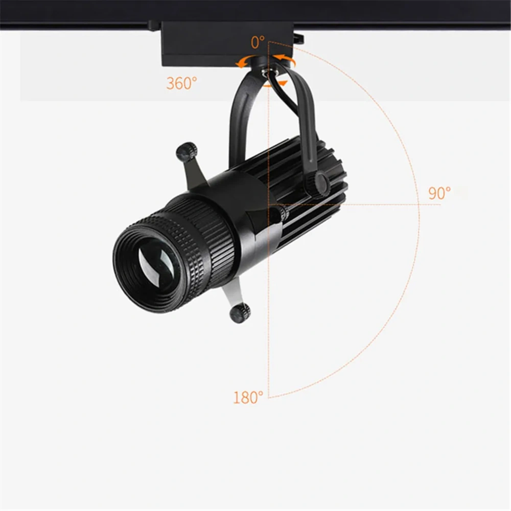 20W Graphics Cut Light  5W 10W 15W LED track Spotlights Adjustable Square Shape Painting Lamp for Museum Art Gallery Church