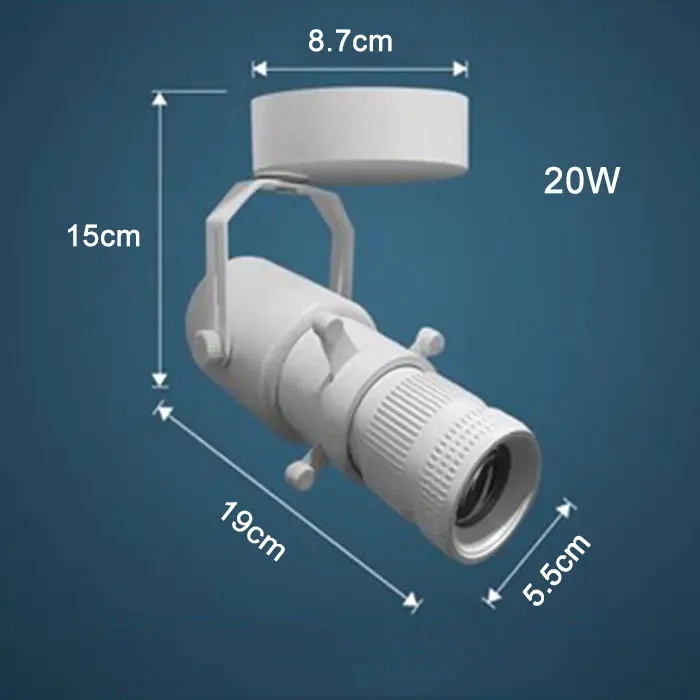 20W Graphics Cut Light  5W 10W 15W LED track Spotlights Adjustable Square Shape Painting Lamp for Museum Art Gallery Church