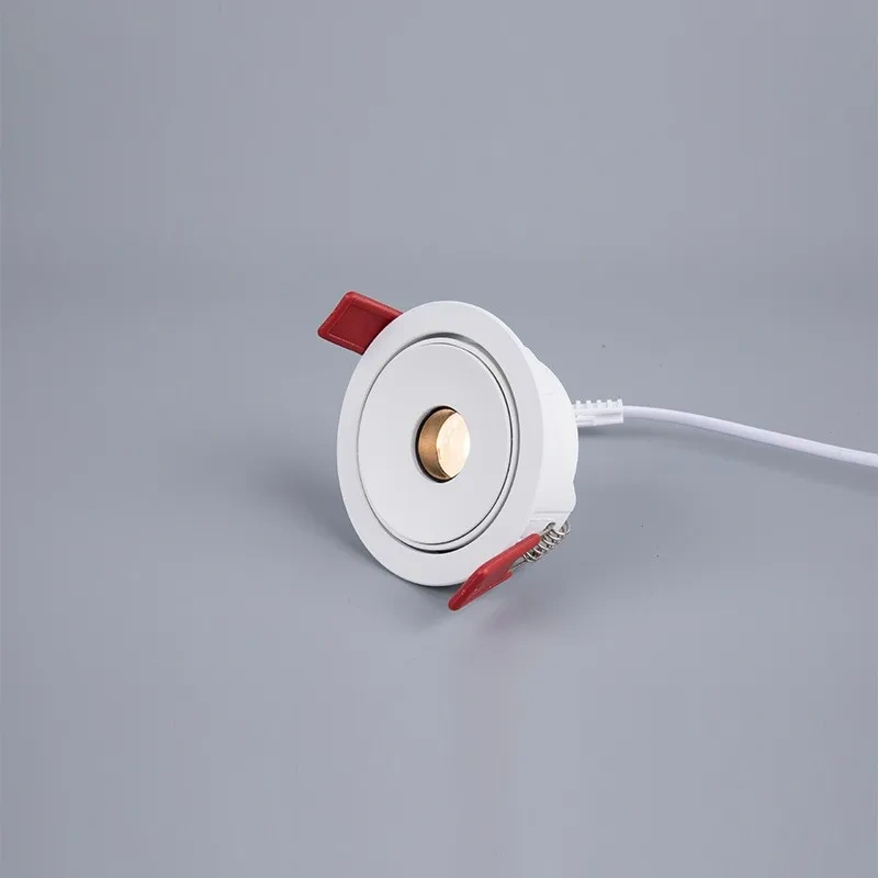Dimmable Recessed LED COB Embedded 7W Ceiling Lamp Fixture Downlight Focus Mini Spotlight Narrow Beam Angle 3°8°15° Wine Cabinet