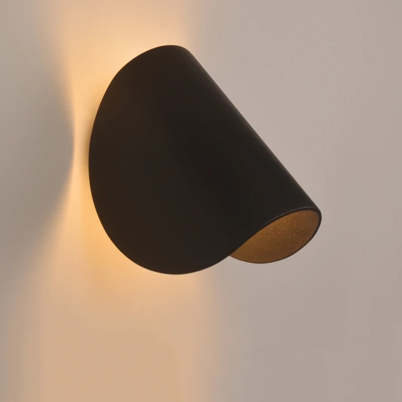 6W LED Indoor Wall Lamp Bedroom Bedside Lamp Wall Light Black White Aisle Corridor Lamps Aluminum Wall Sconce Modern Luminaire