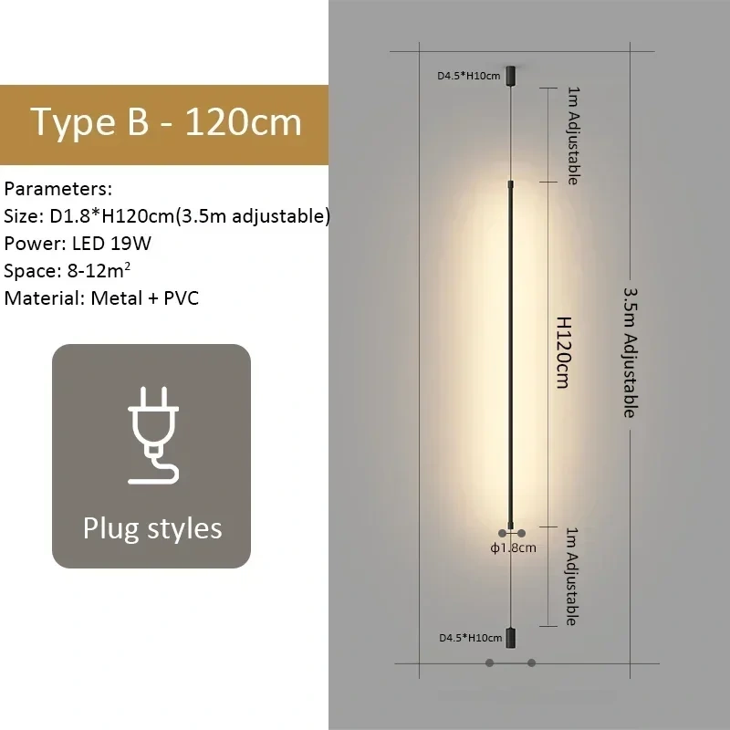 2025 Modern Minimalist Black LED Floor Lamp Decoration Home Lighting Living Room Bedroom Bedside Chandelier Indoor Lighting Fixt