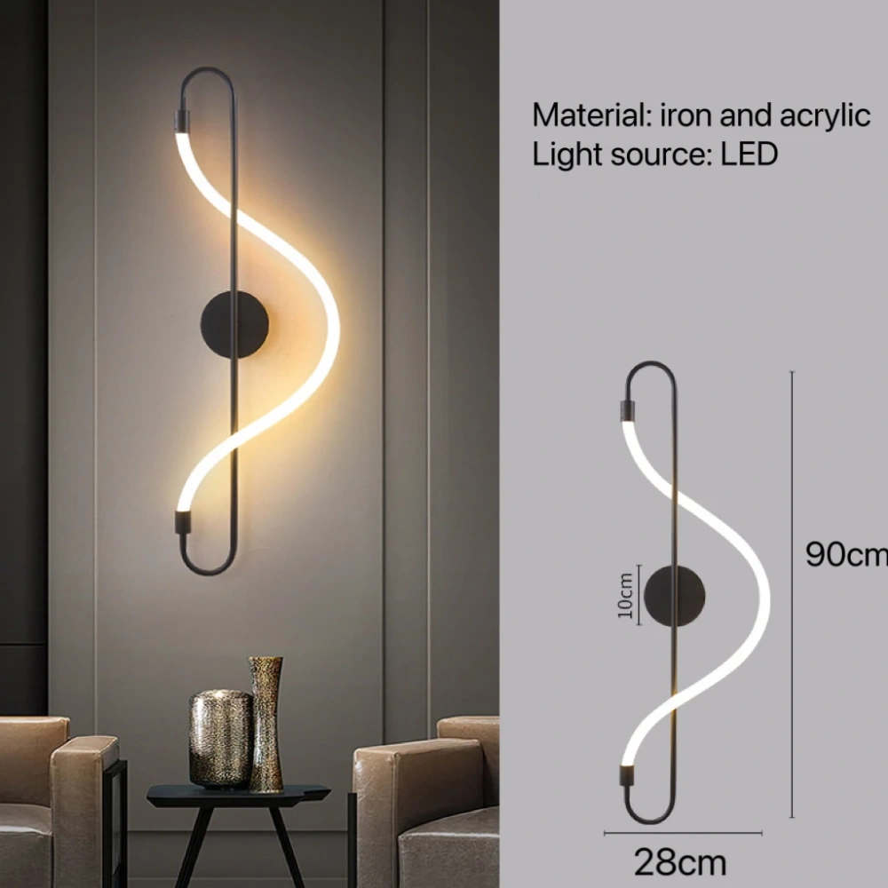 Nordic Modern Wall Lamp Bedroom Bedside Kitchen Dining Room Hallway Led Sconce Home Decor Light Decoration Lighting Living Room