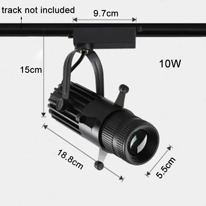 20W Graphics Cut Light  5W 10W 15W LED track Spotlights Adjustable Square Shape Painting Lamp for Museum Art Gallery Church