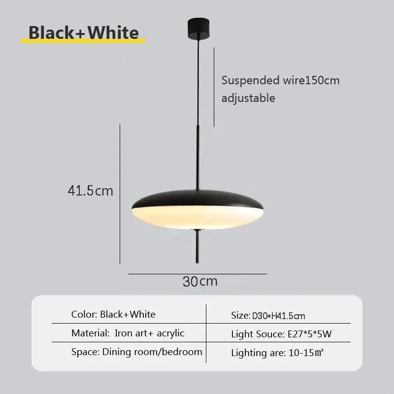 Nordic LED Pendant Light Flying Saucer Design Lamp For Bedroom Living Room Bar Cafe Office Restaurant Indoor Home Decor Lighting