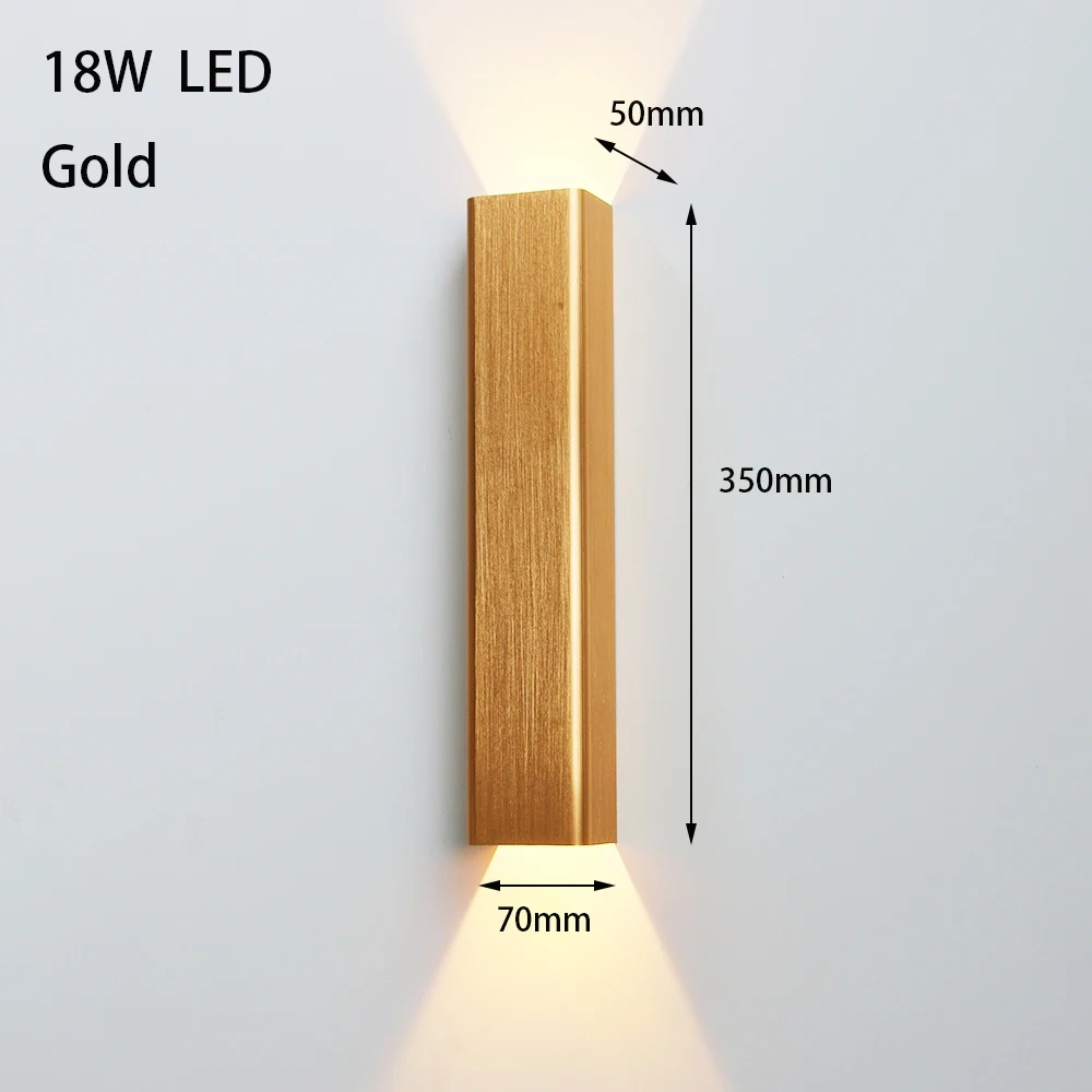 12W 18W LED Indoor Wall Lamp Modern Aluminum Home Lighting Sconces Bedroom Living Room Aisle Corridor Decoration LED Wall Light