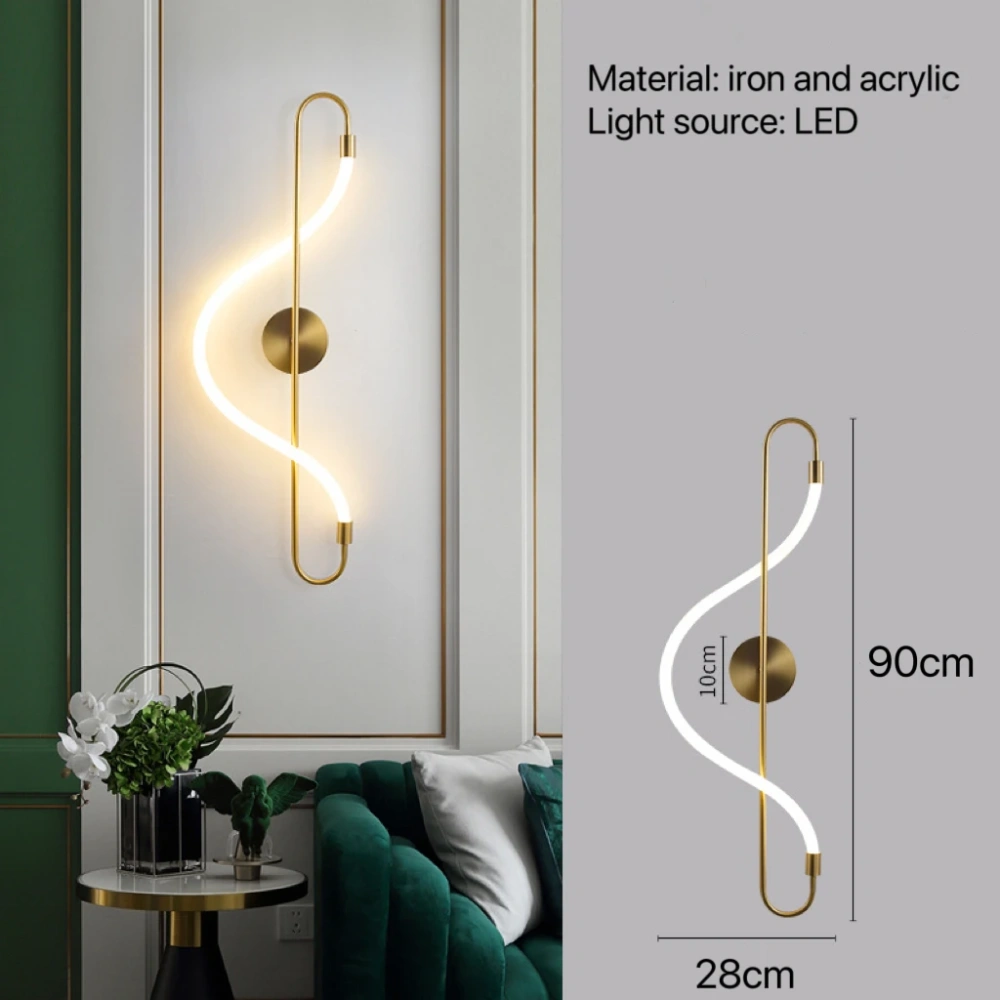 Nordic Modern Wall Lamp Bedroom Bedside Kitchen Dining Room Hallway Led Sconce Home Decor Light Decoration Lighting Living Room
