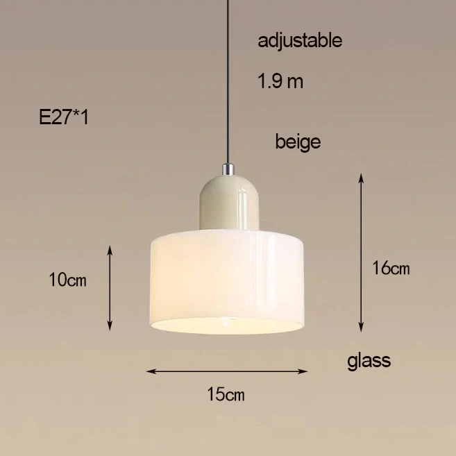 Nordic Modern Glass Bedroom Bedside Long Line Small Chandelier Restaurant Bar Chandelier Simple Lighting Atmosphere Lamp E27