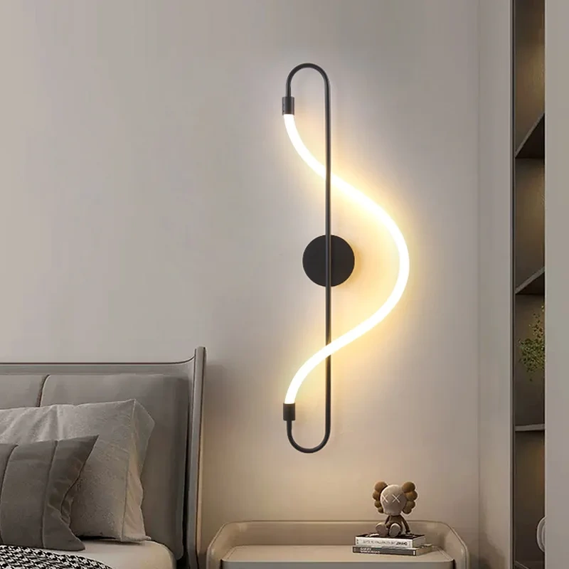 Nordic Modern Wall Lamp Bedroom Bedside Kitchen Dining Room Hallway Led Sconce Home Decor Light Decoration Lighting Living Room