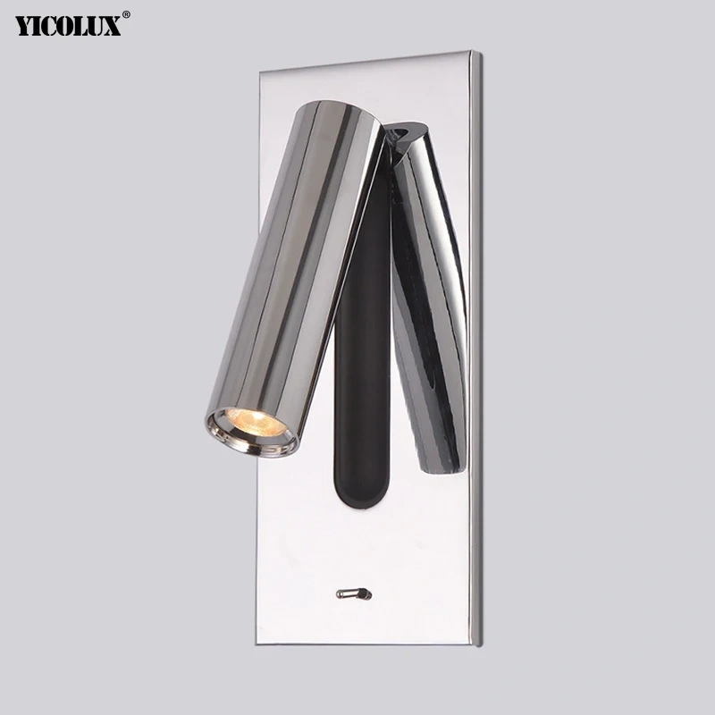 USB Charging Rotatable Modern New LED Wall Lights With Switch Living Study Room Bedroom Bedside Aisle Flats Indoor Lamp Lighting