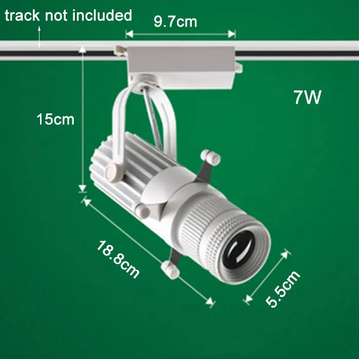 20W Graphics Cut Light  5W 10W 15W LED track Spotlights Adjustable Square Shape Painting Lamp for Museum Art Gallery Church