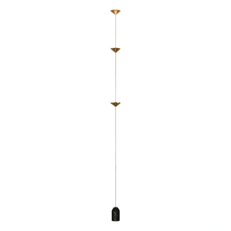Modern Living Room Hallway Wall Floor Lamp Cone Desigh Art Decorative iron Hanging Cable Floor Lamp for Bedroom Indoor