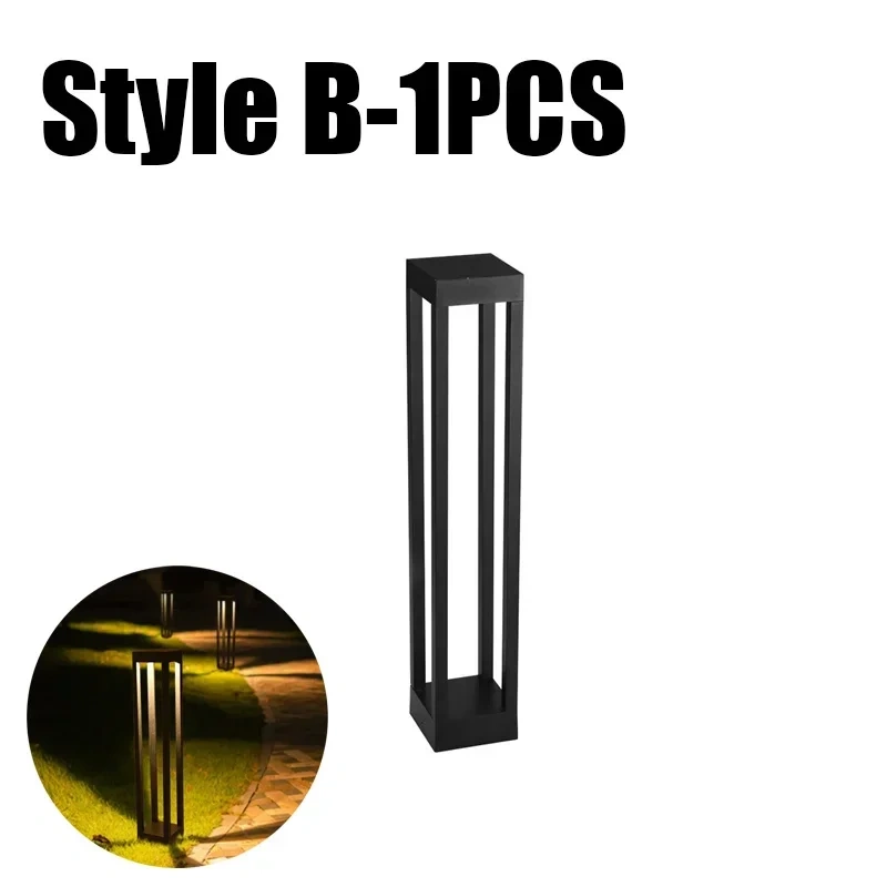 Garden Lawn Lamp IP68 Waterproof 10W LED  Modern Aluminum Pillar Light Outdoor Courtyard landscape lawn bollards light