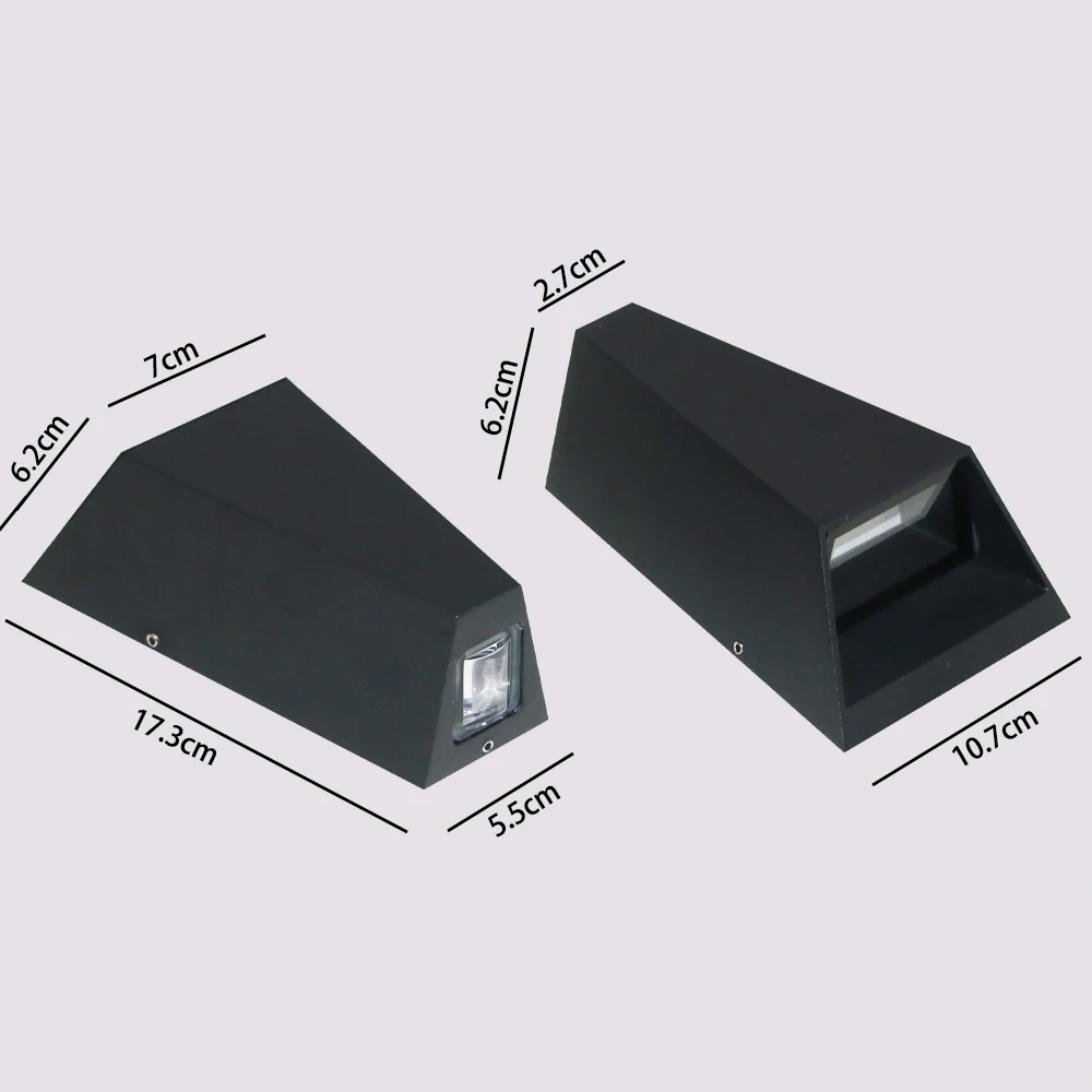 Waterproof Outdoor Wall Lamps Modern Porch Courtyard Light External Wall Lamp Aluminum Up and Down Lighting Decorative Fixture