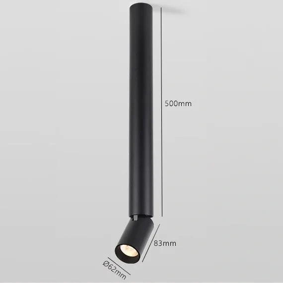 2025 New LED Spotlights Surface Mounted Ceiling Lamp Adjustable Aluminum White Black COB 7W 12W For Home Kitchen Indoor Lighting
