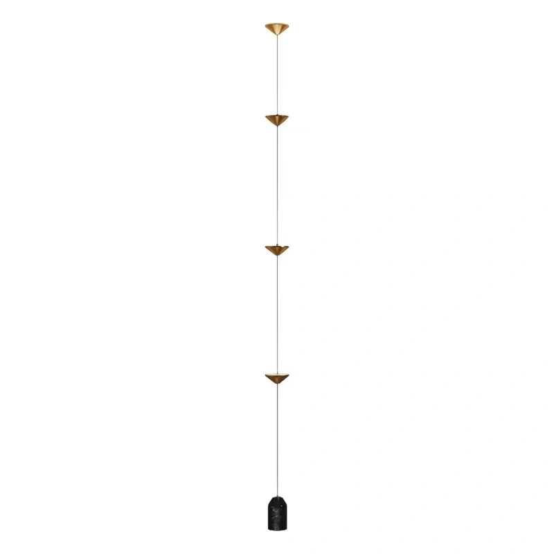 Modern Living Room Hallway Wall Floor Lamp Cone Desigh Art Decorative iron Hanging Cable Floor Lamp for Bedroom Indoor