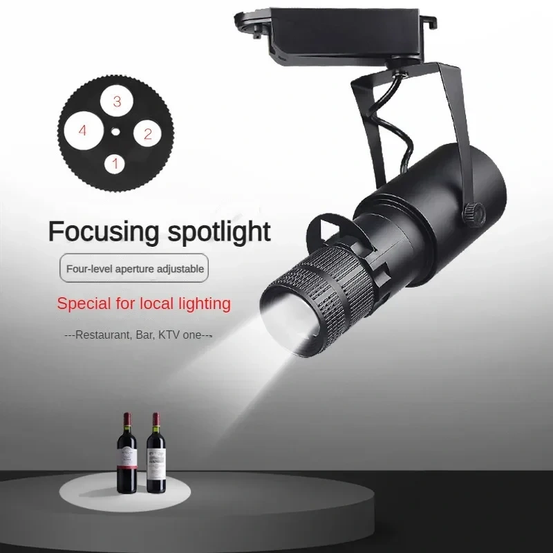 3/5/7/10/12/15/30W surface mounted ceiling spotlight led bar museum restaurant bar atmosphere light zoom shop aperture light Hot