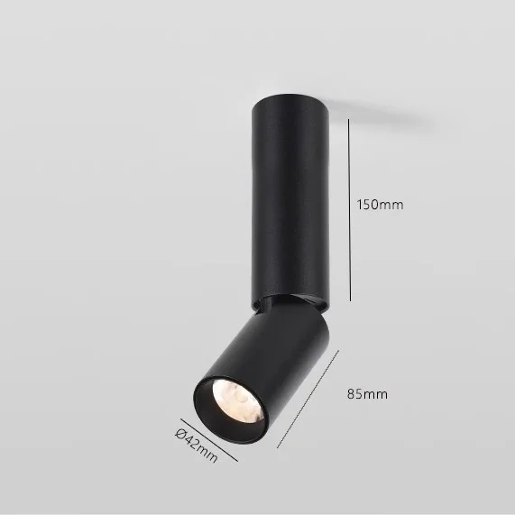 2025 New LED Spotlights Surface Mounted Ceiling Lamp Adjustable Aluminum White Black COB 7W 12W For Home Kitchen Indoor Lighting