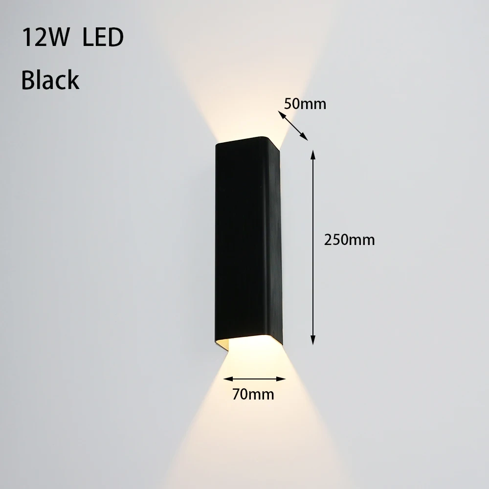 12W 18W LED Indoor Wall Lamp Modern Aluminum Home Lighting Sconces Bedroom Living Room Aisle Corridor Decoration LED Wall Light