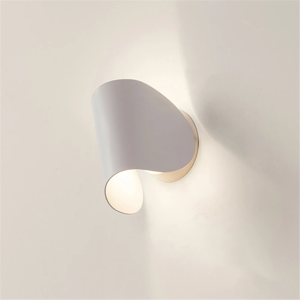 6W LED Indoor Wall Lamp Bedroom Bedside Lamp Wall Light Black White Aisle Corridor Lamps Aluminum Wall Sconce Modern Luminaire