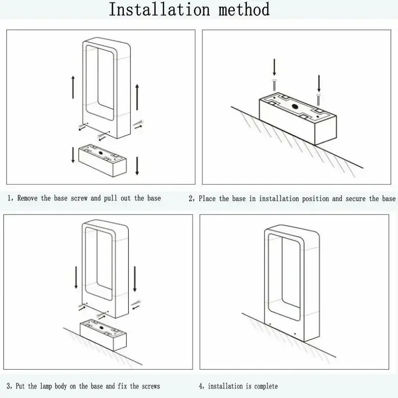 Garden Lawn Lamp IP68 Waterproof 10W LED  Modern Aluminum Pillar Light Outdoor Courtyard landscape lawn bollards light