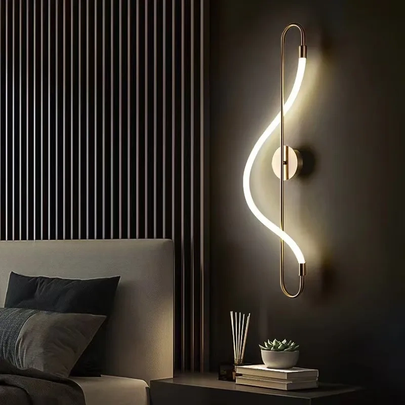 Nordic Modern Wall Lamp Bedroom Bedside Kitchen Dining Room Hallway Led Sconce Home Decor Light Decoration Lighting Living Room