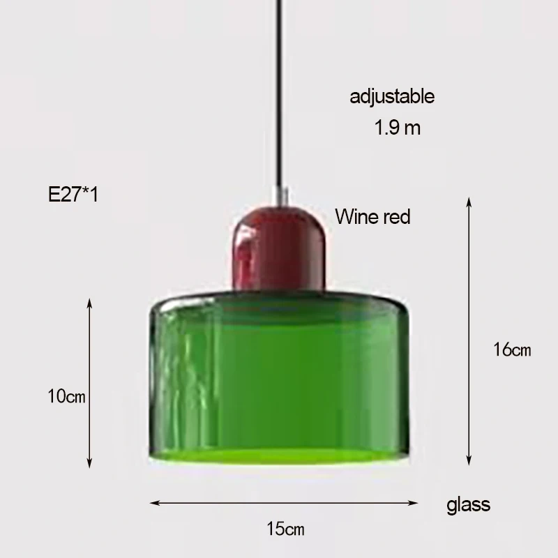 Nordic Modern Glass Bedroom Bedside Long Line Small Chandelier Restaurant Bar Chandelier Simple Lighting Atmosphere Lamp E27