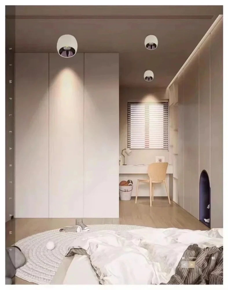 spotlight ceiling light18W Nordic surface mounted COB spotlight LED downlight, background Bedroom wall lighting AC110v220V