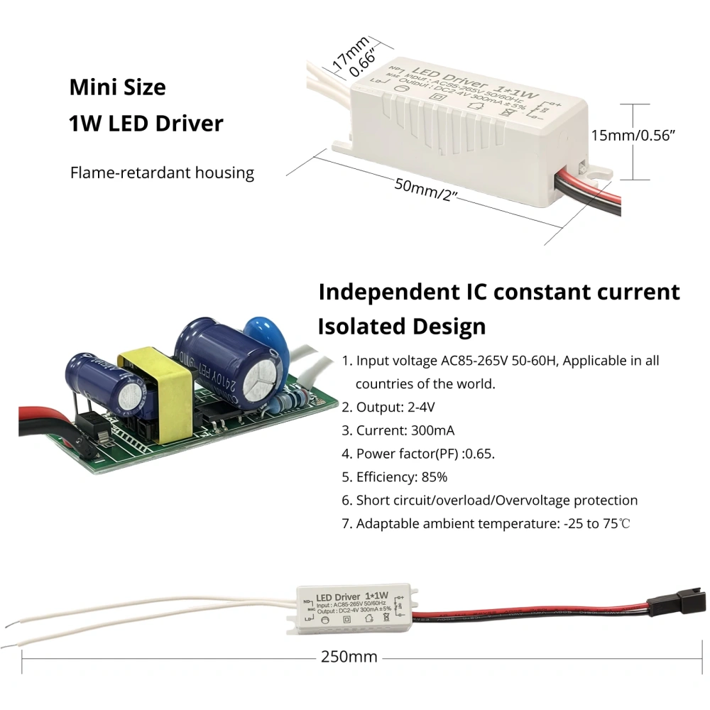 1W LED Mini Ceiling Small Spotlight Opening 20mm Recessed Hole Display Wine Background Cabinet Light 110V 220V