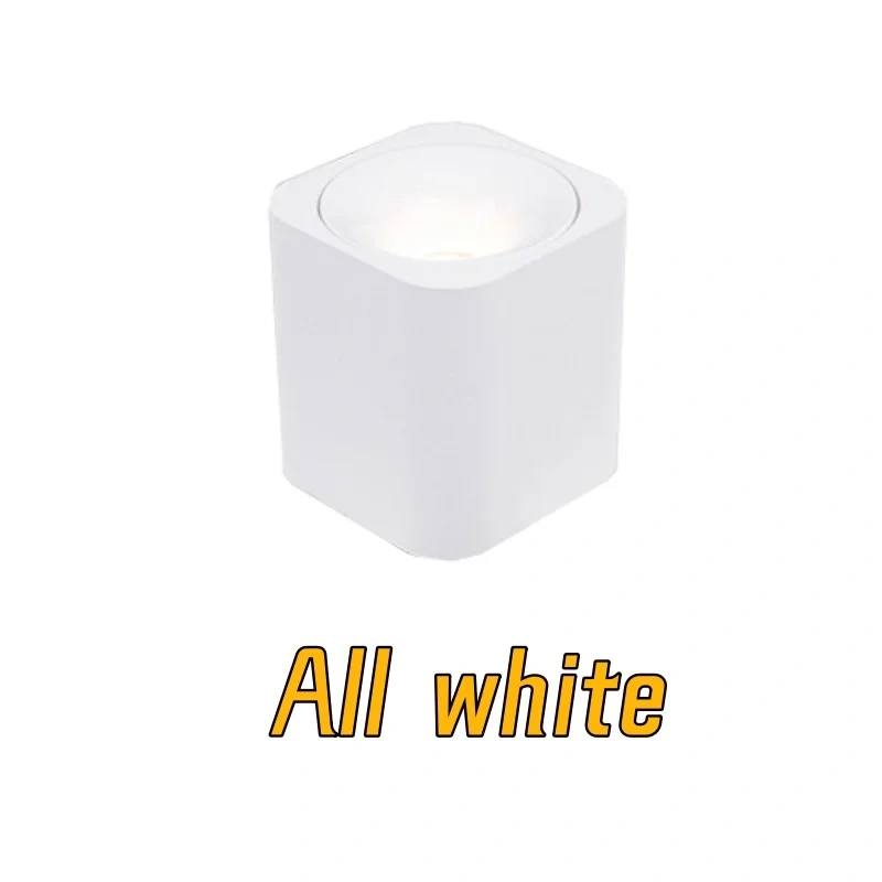 Small ceiling COB spotlights Dimmable anti-glare LED Down light 7W 10W 12W 15W 18W 20W White aluminum AC 85-265V Home business