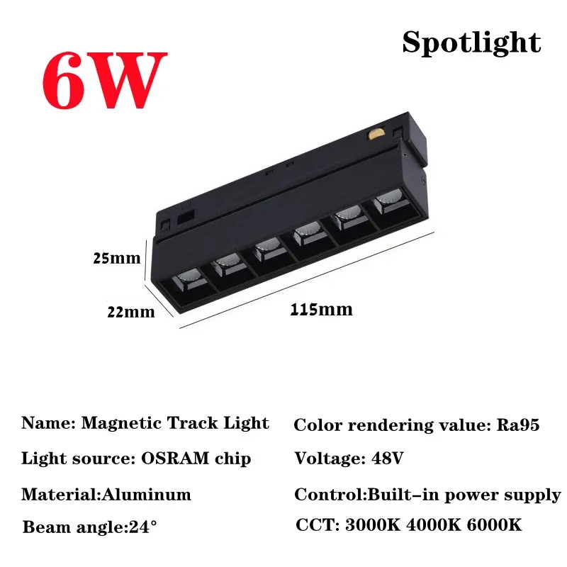 20 Modern Recessed Magnetic Track Lights design Led Lamp Magnetic Rail Ceiling System Indoor Track Lighting Spot Rail Spotlights