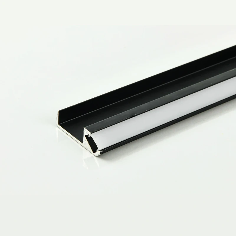 45° Oblique Cabinet Aluminum Profile 18mm Under Closet Light Led Hard Bar Strip For Bedroom Kitchen Recessed Bar Strip Light